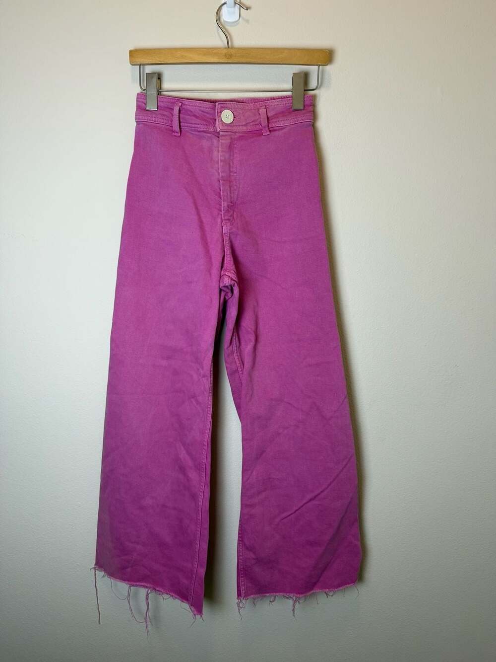 Zara Pink Straight Leg Jeans Size 2